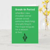 休憩時間おもしろい肩替え詩 カード (黄色い花)