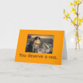 休憩時間に値する カード (黄色い花)