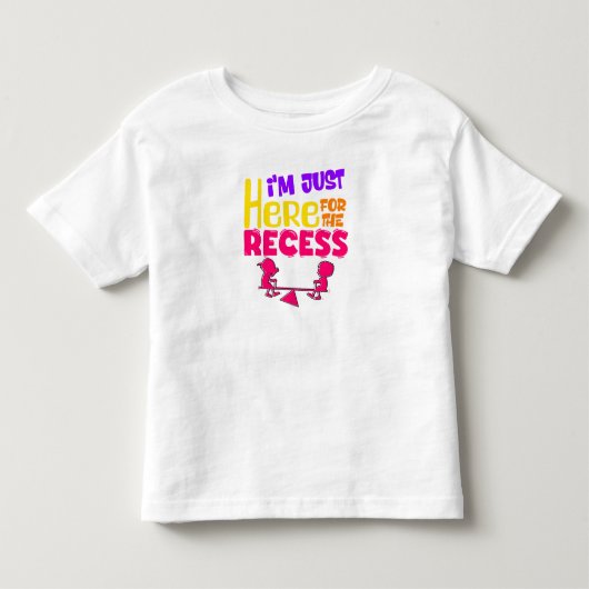 休憩時間に来ただけだ トドラーTシャツ (正面)