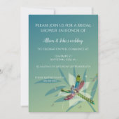 休憩時間ドラゴンフライブライダルシャワー招待 招待状 (正面)