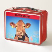 休憩時間ランチチョウ メタルランチボックス (正面)