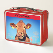 休憩時間ランチチョウ メタルランチボックス (裏面)