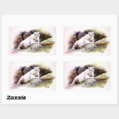 休憩用極性ベアーシール 長方形シール (シート)