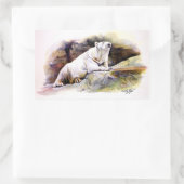 休憩用極性ベアーシール 長方形シール (バッグ)