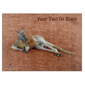 休憩赤カンガルー カッティングボード (正面)