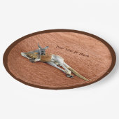 休憩赤カンガルー ペーパープレート (アングル)