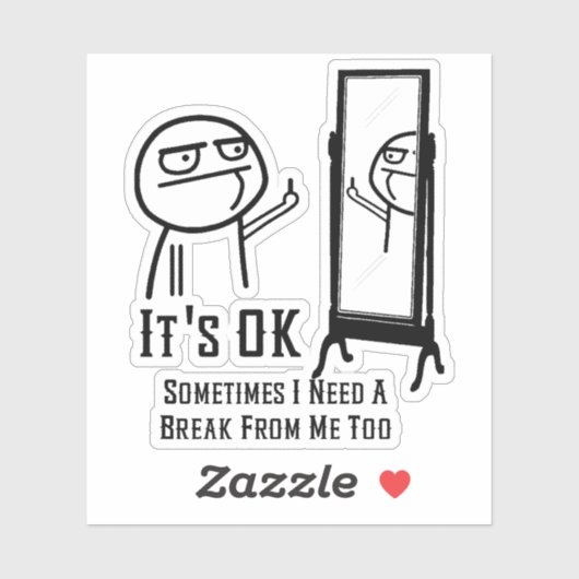 休憩鏡 シール (シート)