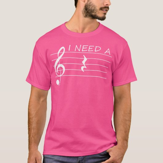 休憩音楽バンドの合唱団やおもしろい胸が必要だ Tシャツ (正面)