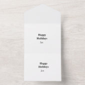 休日あなたの名前を追加文字イメージ編集可能なinvita オールインワン招待状 (内側)