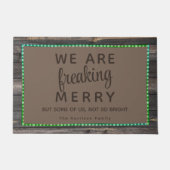 休日おもしろいおもしろい ドアマット (正面)