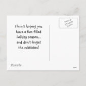 休日おもしろいのグリーティングカード シーズンポストカード (裏面)