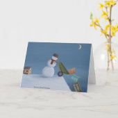 休日おもしろいカード カード (黄色い花)