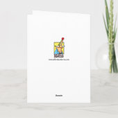 休日おもしろい応援クリスマスグリーティングカード シーズンカード (裏面)