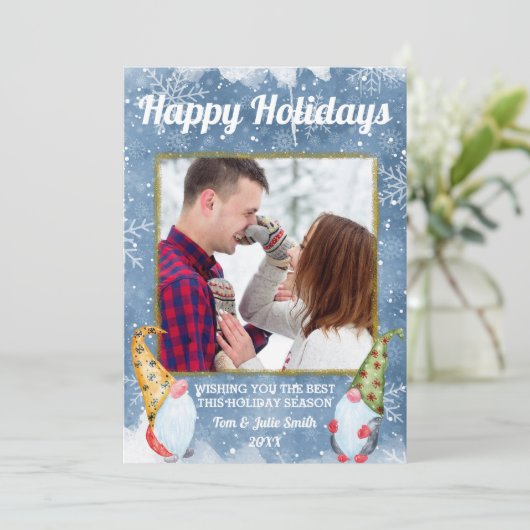 休日おもしろい格言のフォトカード シーズンカード (スタンド正面)