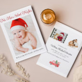 休日おもしろい生誕発表新生児カード