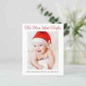 休日おもしろい生誕発表新生児カード (スタンド正面)