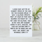 休日おもしろい誕生日イベントパーティーカード 招待状 (スタンド正面)