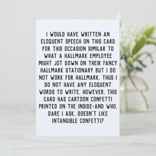 休日おもしろい誕生日イベントパーティーカード 招待状 (スタンド正面)