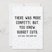 休日おもしろい誕生日イベントパーティーカード 招待状 (裏面)