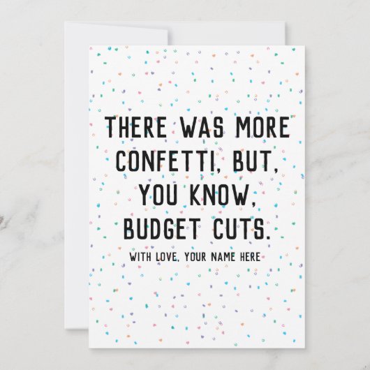 休日おもしろい誕生日イベントパーティーカード 招待状 (裏面)