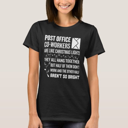 休日おもしろい郵便勤務者TシャツChristmas Desig Tシャツ (正面)