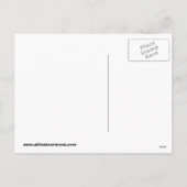 休日おもしろい雪だるま漫画はがき シーズンポストカード (裏面)