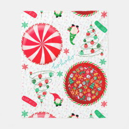 休日おもしろい フリースブランケット