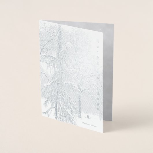 休日およびシンプルな喜び 箔カード (正面)