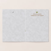 休日およびシンプルな喜び 箔カード (内部)