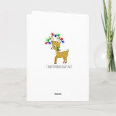 休日お洒落小妖精や小人とクリスマスツリー カード (裏面)