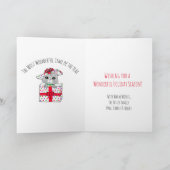 休日お洒落小妖精や小人とクリスマスツリー カード (内部)