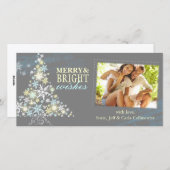 休日お洒落恵みきらめくフォトカード シーズンカード (正面/裏面)