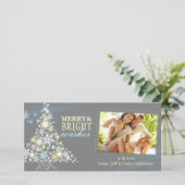 休日お洒落恵みきらめくフォトカード シーズンカード (スタンド正面)