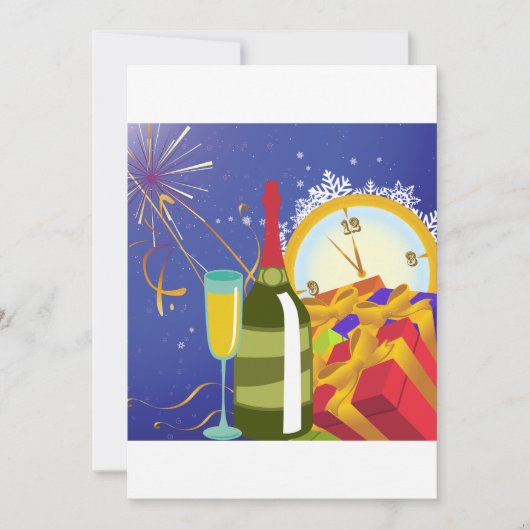 休日お祝い招待状 招待状 (正面)