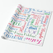 休日お祝い!クール顧客名 ラッピングペーパー (アンロールド)