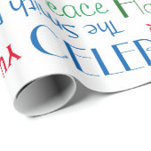 休日お祝い!クール顧客名 ラッピングペーパー (ロールコーナー)