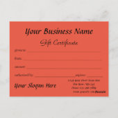 休日きらめく灯のギフト券 ポストカード (裏面)