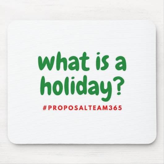 休日とは__1 マウスパッド (正面)