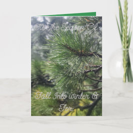 休日とクリスマスカード カード