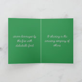 休日とクリスマスカード カード (内部)