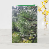 休日とクリスマスカード カード (黄色い花)