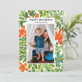 休日と手の絵を描花咲き シーズンカード (スタンド正面)