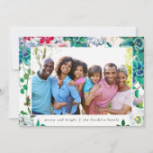 休日と明メリーるいクリスマスのフローラ写真 シーズンカード (正面)