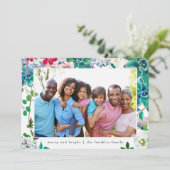 休日と明メリーるいクリスマスのフローラ写真 シーズンカード (スタンド正面)