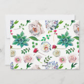 休日と明メリーるいクリスマスのフローラ写真 シーズンカード (裏面)