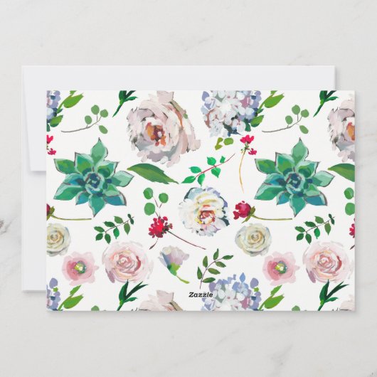 休日と明メリーるいクリスマスのフローラ写真 シーズンカード (裏面)