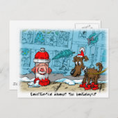 休日について対立されるか。 シーズンポストカード (正面/裏面)