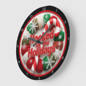 休日に夢中になる ラージ壁時計 (傾斜)