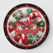 休日に夢中になる ラージ壁時計 (正面)