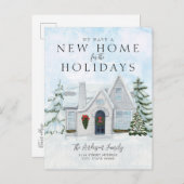 休日に引っ越しの新しい家がある 案内ポストカード (正面/裏面)